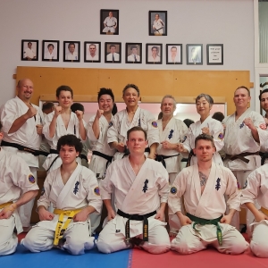 After his nidan grading
